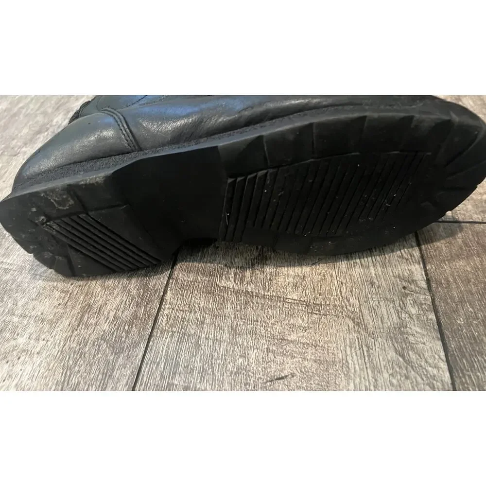 Vintage BMW Motorrad Leather Motorcycle Boots Made Italy Black EU 44 Biker Sz 11